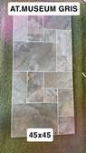 AT.MUSEUM Carrelage gris 45x45 cm céramique durable
