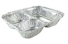 Barquette aluminium 3 compartiments