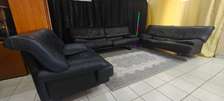 SALON CUIR NOIR