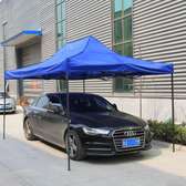 Abri voiture pliable 3x3m bleu protection UV pluie