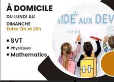COURS DE SOUTIEN SCOLAIRE A DOMICILE