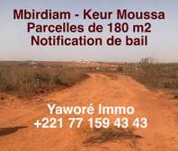 Lot de 50 terrains à vendre à Keur Moussa