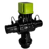 Vanne motorisée  noire et verte contrôle précis