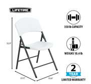 Chaise LIFETIME pliante en polypropylène