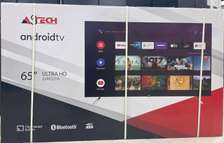 smart astech 65" android uhd 4k full options