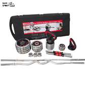 Valise de musculation 58 Kg avec Barre