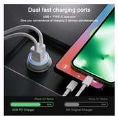 Chargeur Voiture Rapide avec tout les câbles type c 3 in 1