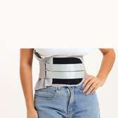 Ceinture lombaire ajustable gris clair respirante