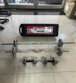 Kit 55kg Neuf Avec Barre Curl Et Barre Simple