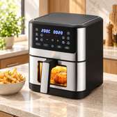 AIR FRYER YAKI 8LITRES MULTIFONCTION DIGITAL NOIR GRIS