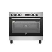 CUISINIERE BEKO 5FEUX 90X60 A GAZ FULL OPTION VENTILO+ FOUR