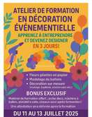 Atelier de Formation Décorateur Evenementiel