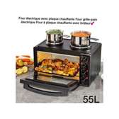 Four Électrique avec 2 réchaud 55 litres .