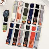 Bracelet Apple Watch Boucle Métallique Randonnée Tissée