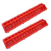 Mangeoire plastique 50cm (rouge)
