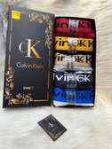 Lot de 5 Caleçons Boxers Calvin Klein 100% Coton Homme