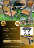 TABLE A MANGER JARDIN EN ROTIN 4 places