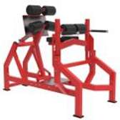 Appareil musculation bas du corps acier rouge confortable