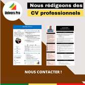 Rédaction de CV/Lettre de motivation/Facture