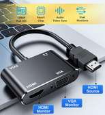 Adaptateur HDMI 4K vers VGA, HDMI avec Prise Stéréo 3,5 mm
