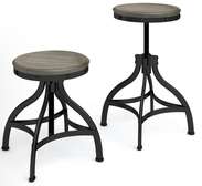 Tabouret en bois avec hauteur ajustable ( 50-64cm)