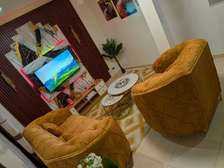 Ensemble chambre complet bois foncé design moderne