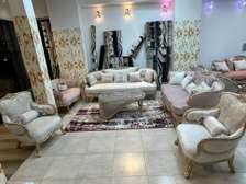 Salon Louis 14 Royal de luxe Rose-Beige