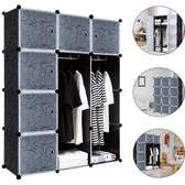 Armoire penderie 3 battants plastique