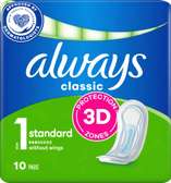 Serviettes hygiéniques Always 10 pièces