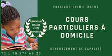 Cours particuliers physique chimie maths à domicile