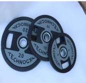 Technogym disques musculation 20-10-5 kg caoutchouc