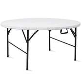 Table ronde pliable 1.80m et 1.50m