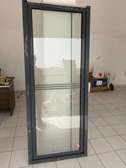 Porte en verre double vitrage