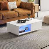 Table basse avec lumière led