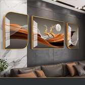 Tableau 3 pieces 140cm/60cm