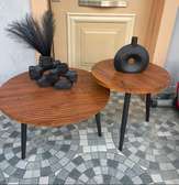 Tables basses bois massif design contemporain 2 tailles