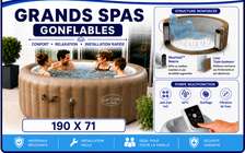 Lay-Z-Spa grand spa gonflable 190 x 71  140 jets 40°C