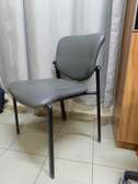 Chaise bureau ergonomique gris tissu métal robuste