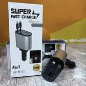 Chargeur de voiture 120 W rétractable 4 en 1