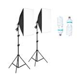 2x Softbox 50x70cm – 150W – 5500K pour Studio Photo – Vidéo