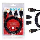 Câble Multifonction Haute vitesse Hdmi 3 en 1