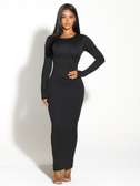 Robe noir longue élégante