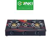 PLAQUE YAKI 3FEUX A GAZ NOIR YGSG003C