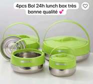 🍲 Bol thermique 24 heures – Lunch box 4 pièces