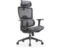 PROMO Chaise bureau ergonomique noire appui-tête réglable