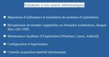 Services informatiques
