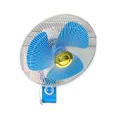 Ventilateur mural Evernall puissant bleu blanc réglable