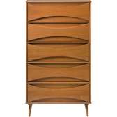 Commode 30" à 5 tiroirs en bois finition caramel