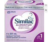 Similac Alimentum 4x237ml lait hypoallergénique bébé
