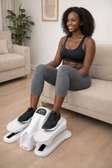 Mini stepper blanc compact résistance ajustable